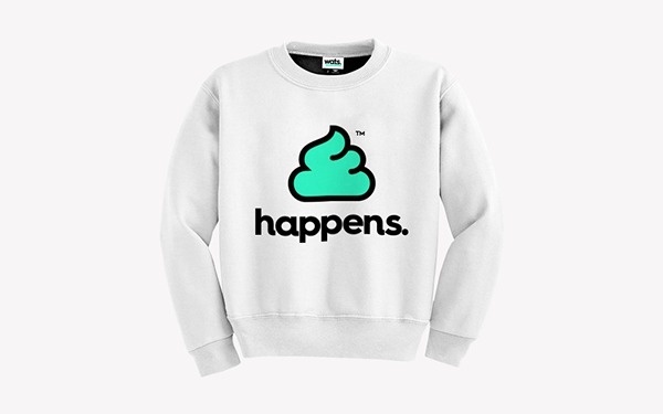 Sweatshirt. #white #shit #minimal #happens #green