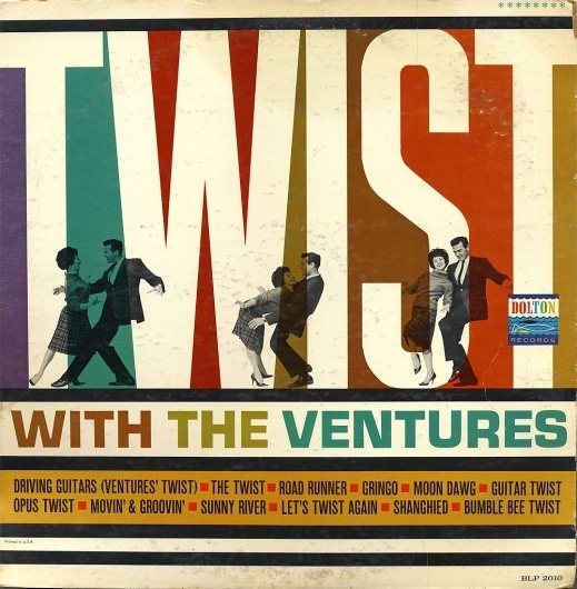 All sizes | Ventures - Twist With The Ventures | Flickr - Photo Sharing! #album #record #cover #1960s #illustration #artwork