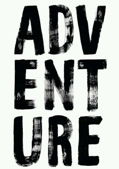 Adventure in bold brush font