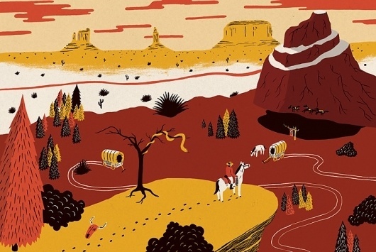Sam Brewster | BLDGWLF #western #illustration