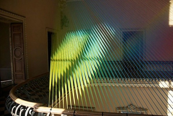 Gabriel Dawe and his art installation from textile #exhibition #textile #art #installation