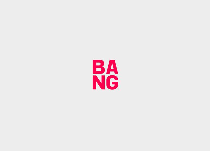 Dynamic logo designed by RE: for Sydney based public relations business Bang