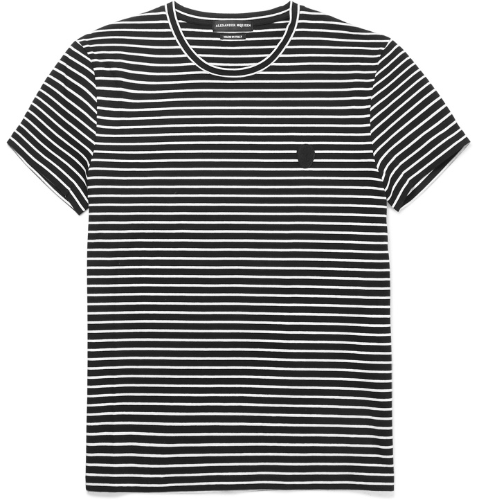 ALEXANDER MCQUEEN Slim-Fit Striped Cotton T-Shirt