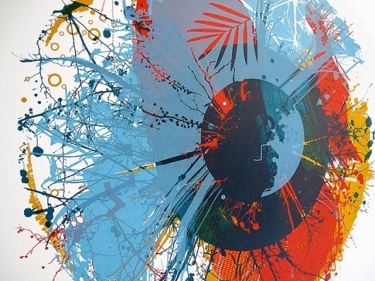 CHRIS KEEGAN #chris #close #print #screen #eye #illustration #life #keegan