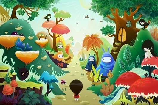 vector illustration. part 1 on the Behance Network #illustration #landscape