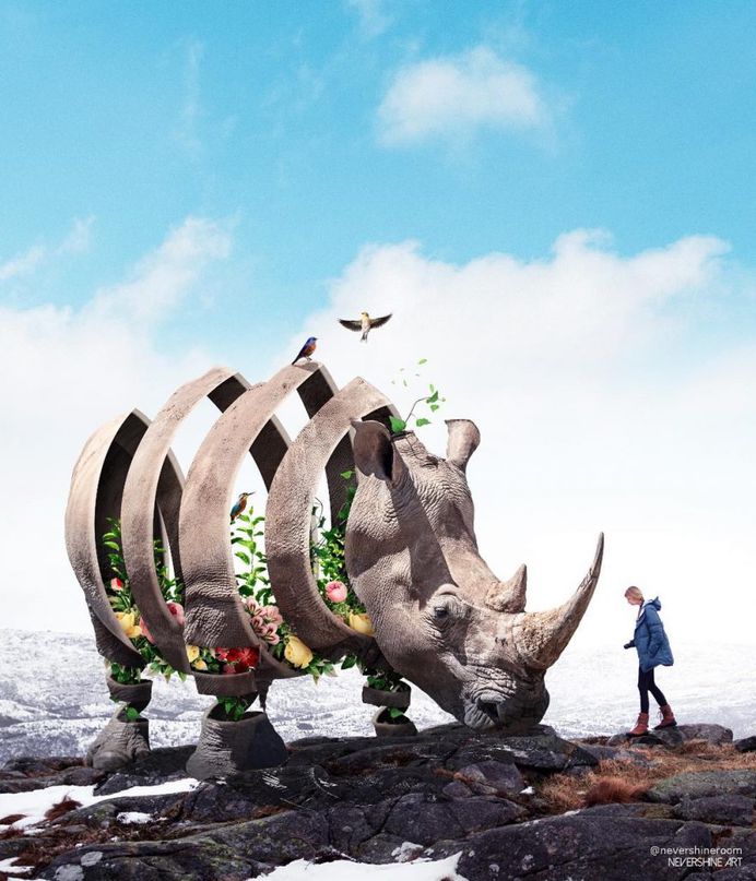 Dreamlike Animals: Mischievous Photo Manipulations by Ade Maolana