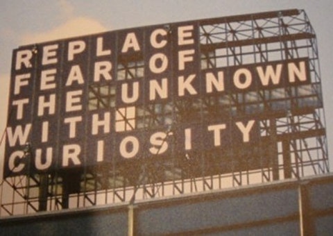 FFFFOUND! | Replace Fear with Curiosity #type #letters #plates #image