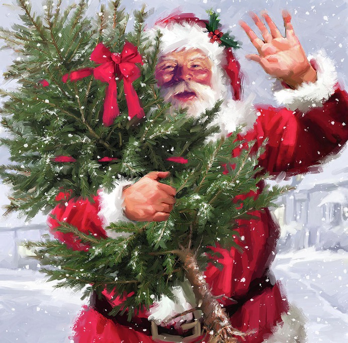 christmas paint by number & step by step easy christmas paintings #painting