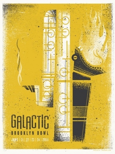 Modern Gigposter Design: 100 Stunning Examples – Graphic design tutorials, freebies, & advice by working artists and designers. | GoMediaZine #silkscreen #poster