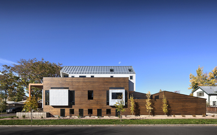 Contemporary Three-Level Home Showcasing Creative Design Features in Denver #architecture #contemporary