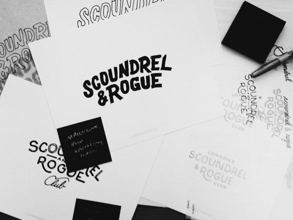 Scoundrel & Rogue Club on Behance #lettering
