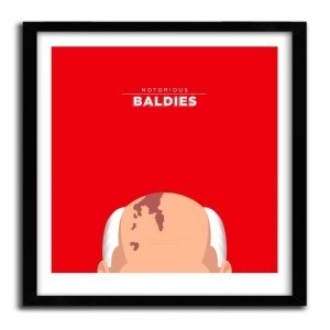 Notorious Baldie GORBACHEV by Mr Peruca #print