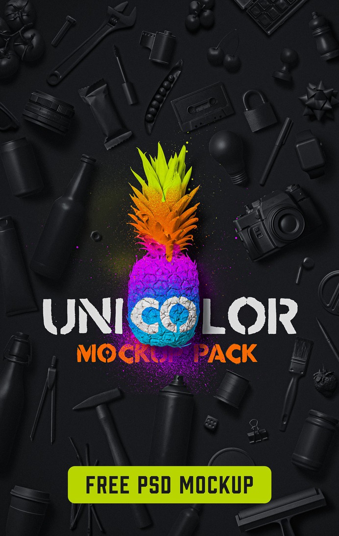 Create amazing mockups for your design prsentations or portfolios. Get this free PSD mockup pack now. Repaint objects or place your designs with smart object layers.