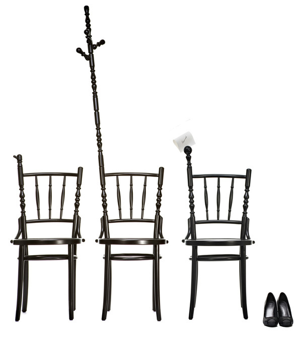 Extension Chair with coathanger by Sjoerd Vroonland for Moooi #extensionchair #sjoerd #chair #vroonland #dutch