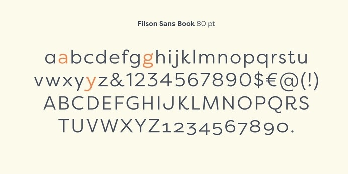 Filson Pro Font Poster #font #serif #sans #san #web #filson #typography
