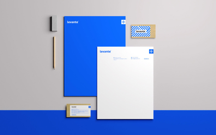 Levante is a new real estate company located in Guadalajara, their main values to communicate are: vanguard and the warm and easy approach w #branding #mexico #design #logo #brand #mentapicante #blue