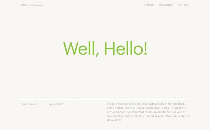 Eavan Tollenson San Francisco based graphic designer evantolleson.com minimal beautiful webdesign inspiration website award awwards site of