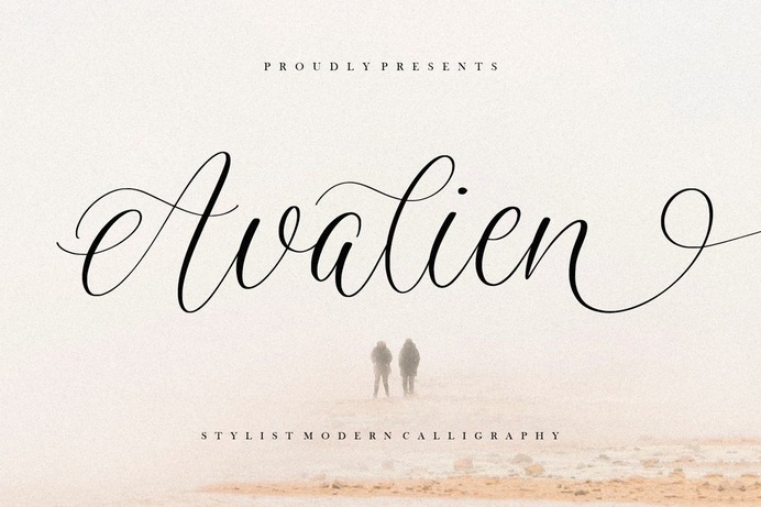 Avalien Font - Free Modern Calligraphy Typeface