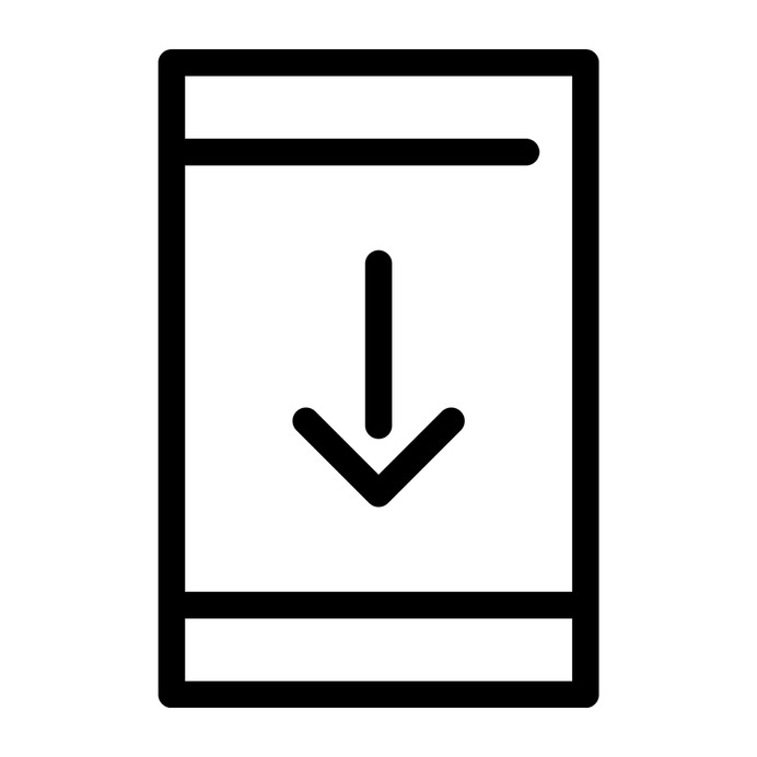 See more icon inspiration related to download, mobile phone, down arrow, technology, cellphone and multimedia option on Flaticon.