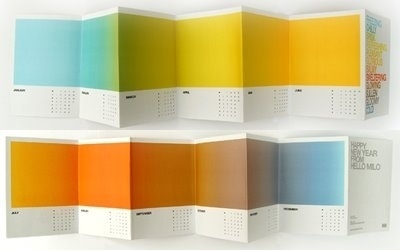mstetson design: GLORIOUS #calendar #design #color #gradient #cool