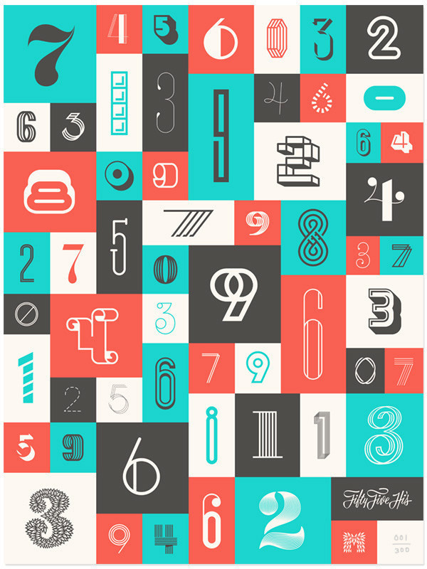 Numbers Poster #numbers #type
