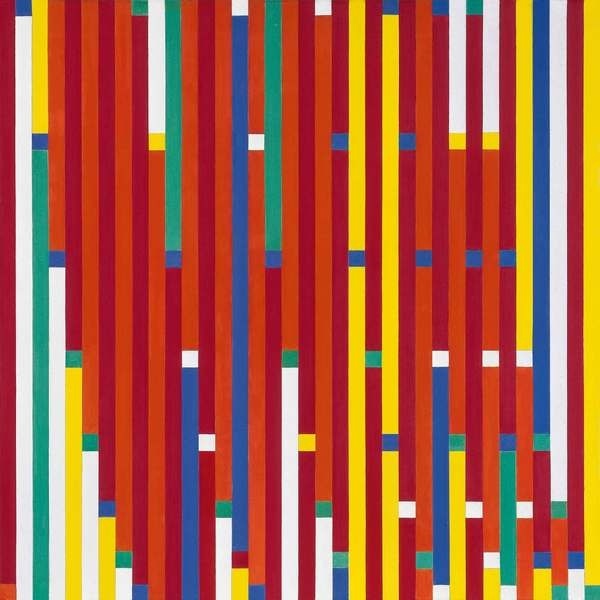 Richard Paul Lohse, Progressive Reduktion, 1942 43, Leihgabe der Richard Paul Lohse Stiftung Zürich #colour #pattern
