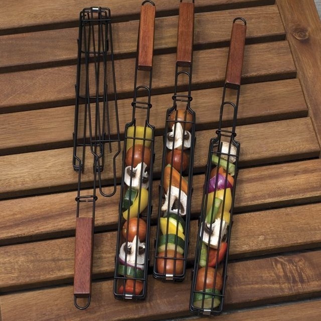 Non-Stick Single Kabob Baskets #tech #flow #gadget #gift #ideas #cool