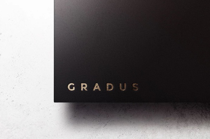 Gold Logo Mockup Black Paper