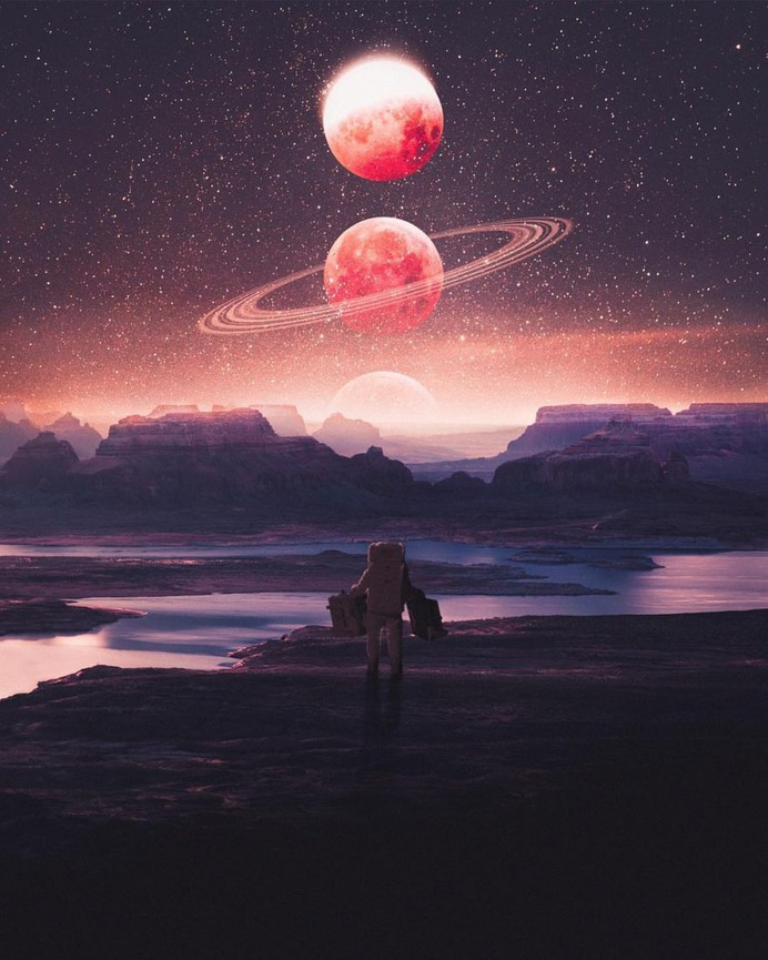 Futuristic and Dreamlike Photography Manipulations by Annisa Tiara Utami
