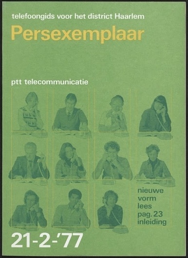 PTT telecommunicatie cover by Wim Crouwel #cover #design #graphic