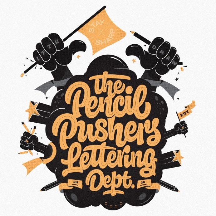 Pencil Pushers Lettering Dept