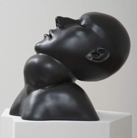 Tanya Batura | PICDIT #sculpture #white #head #black #art