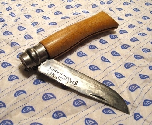 Opinel pocket knife. In MoMA—and my bag. Photo... - Covenger & Kester #knife