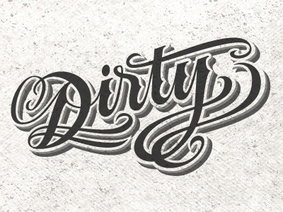 Dribbble - Dirty by Joachim Vu #type #vector #texture