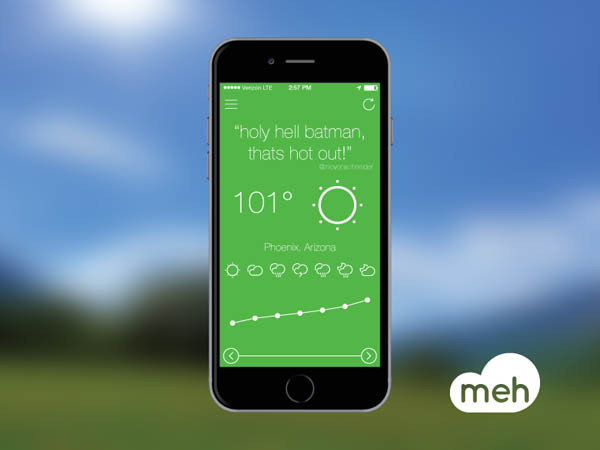 Meh Weather App