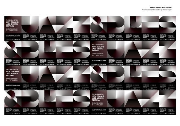Best Awards Strategy Design and Advertising. / New Zealand Jazz & Blues Festival #jazz #poster