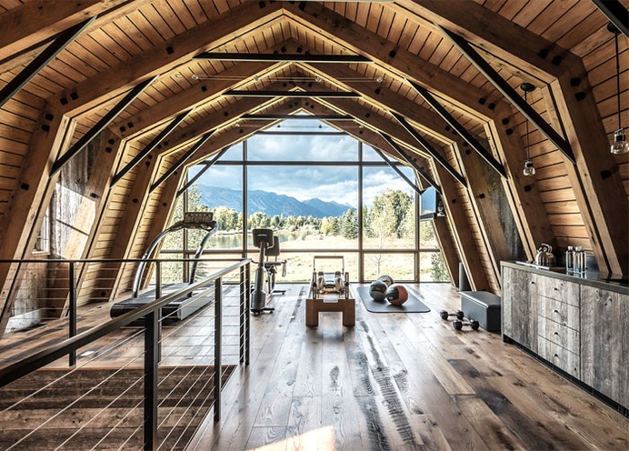 40 Office and Home Gym Ideas – Get Back on Track After the Holidays - InteriorZine #home #gym #interior