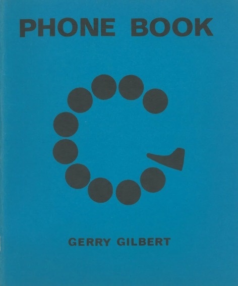 Phone Book by Gerry Gilbert #cover #blue #phone #book