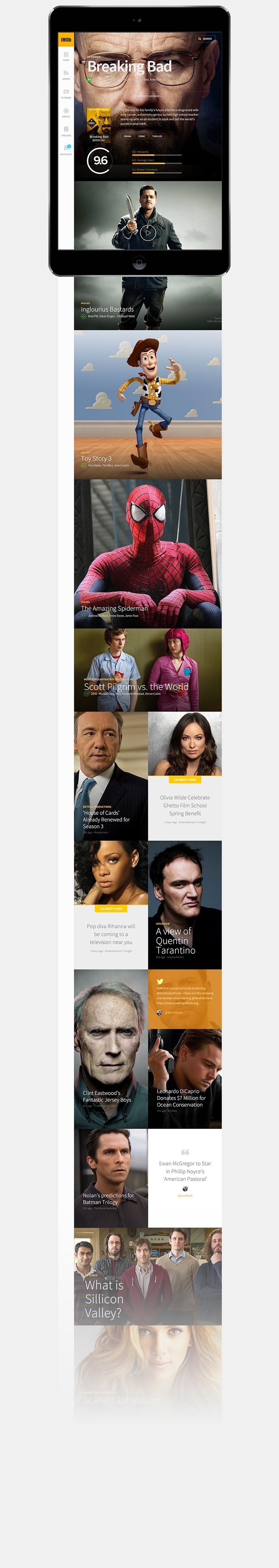 Concept Design for IMDb #layout