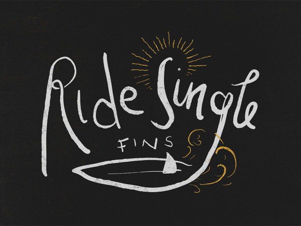 Ride single fins #line #mac #surf #kyle #illustration #treatment #mrkylemac #mr #typography