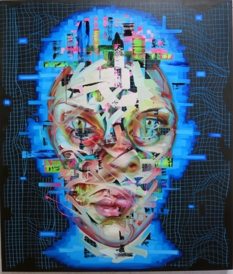 Justin Bower | PICDIT #design #paint #portrait #glitch #art #painting