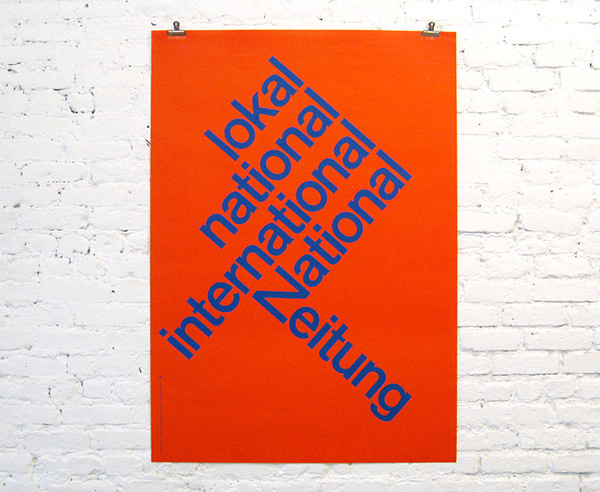 National Zeitung – Karl Gerstner (Gerstner + Kutter), 1960More: Gerstner + Kutter #karl #design #graphic #gerstner #1960s #typography