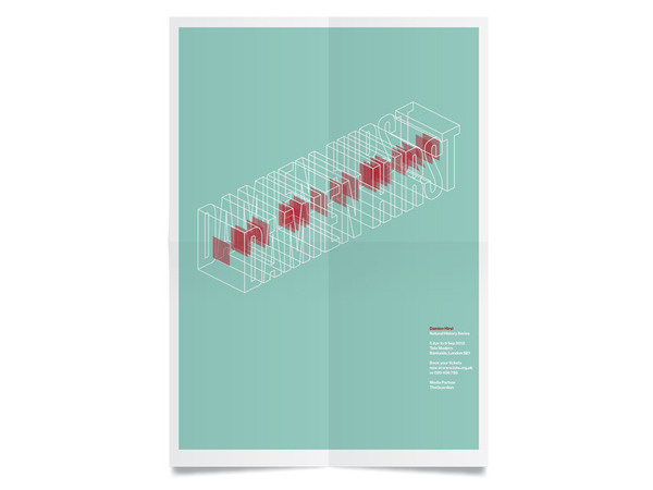 Damien Hirst Chris Mann #3d #print #minimal #typography