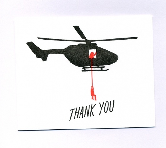 greeting cards : ASHKAHN Studio + Company #red #you #card #black #thank
