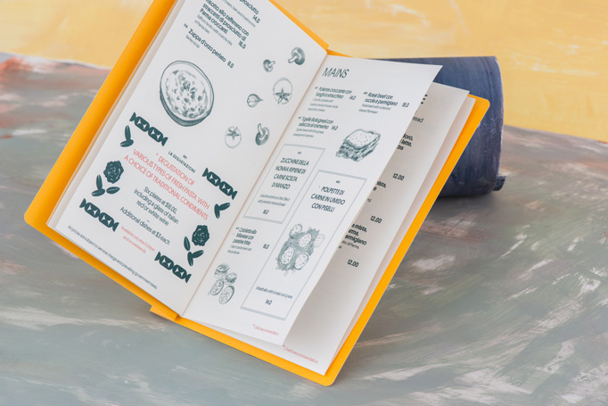 Bottura #itallian #menu #print #identity #food