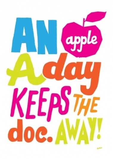 Kidkie - För riktiga hem - An apple a day keeps the doc. away! #an #apple #sweden #a #the #illustration #poster #day #keeps #away #doc