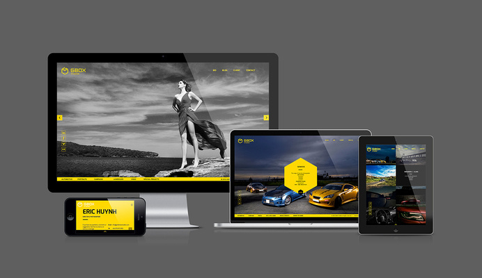 Gbox Studios Website #ux #responsive #design #tablet #ui #mobile #layout #web