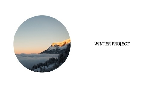 Winter Project #circle #project #winter