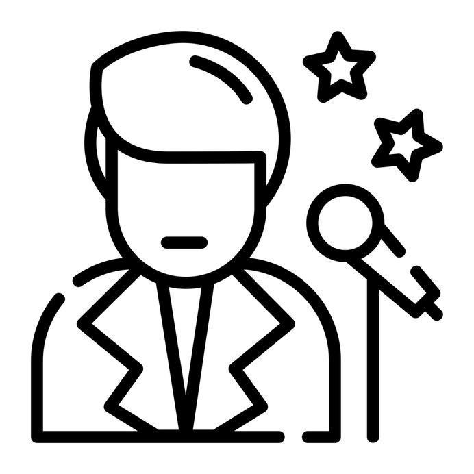 See more icon inspiration related to sing, professions and jobs, music and multimedia, music note, singer, electronics, conference, audio, communications, song, user, voice, microphone and tool on Flaticon.