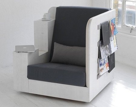 Reading in OpenBook Chair, your mini study, is as quiet and solitary as you want it to be! #modern #chair #design #home #bookcase #product #furniture #industrial